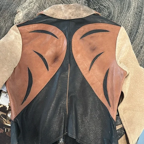 Pins & Needles Multicolor Leather Jacket - Picture 12 of 13